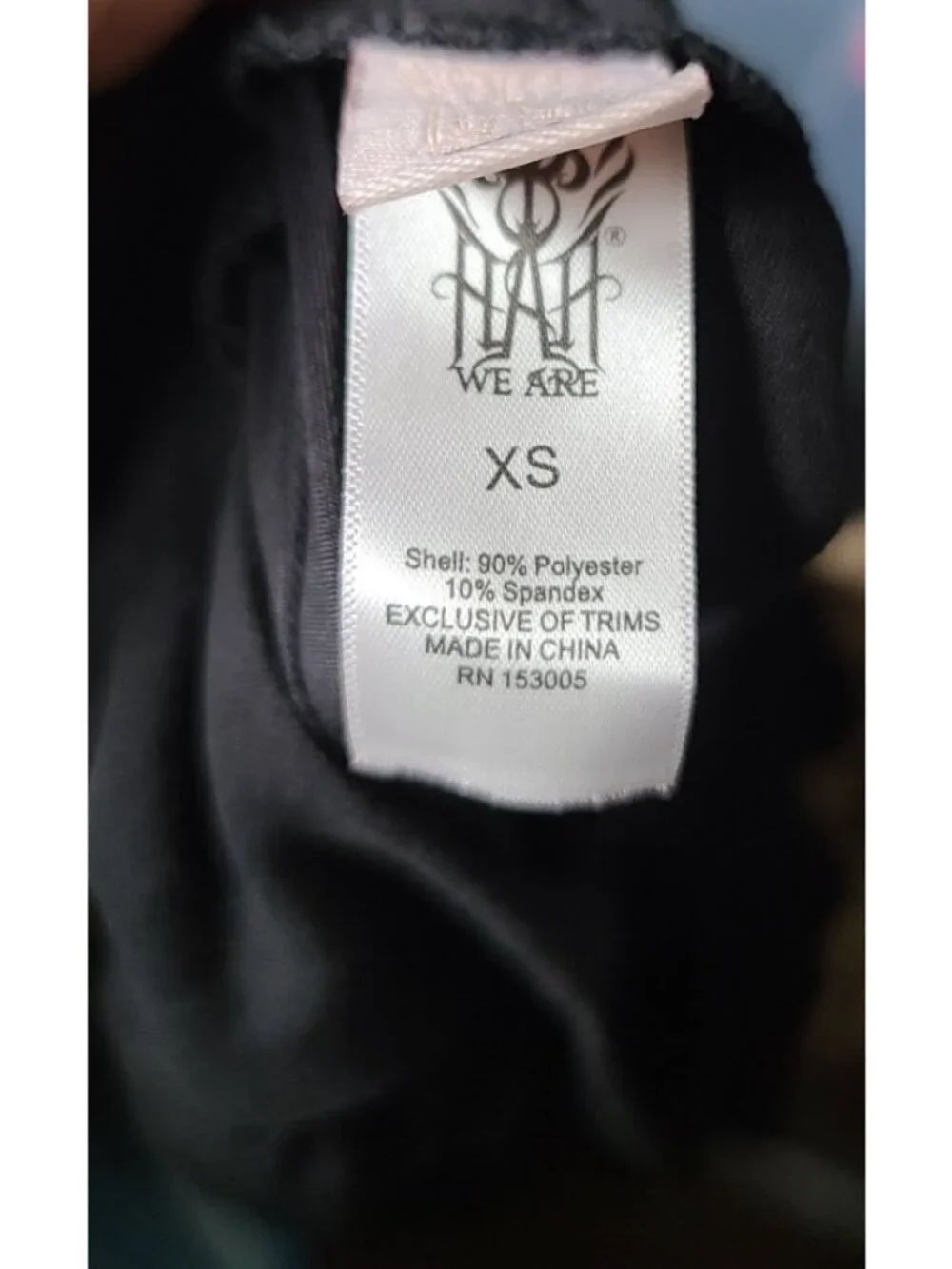 We Are HAH Jump 2 It Wide Leg Jersey Jumpsuit Sz XS Black Slinky Stretchy NWOT - Picture 3 of 6